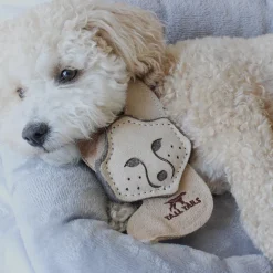Natural Leather Fox Dog Toy