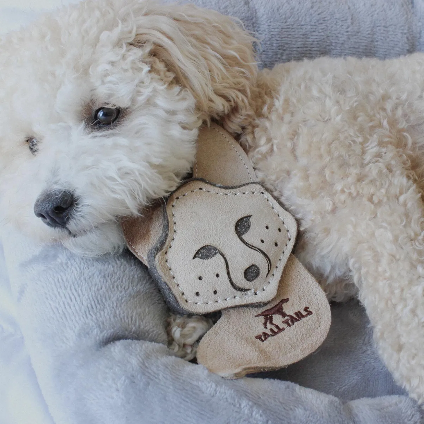 Natural Leather Fox Dog Toy
