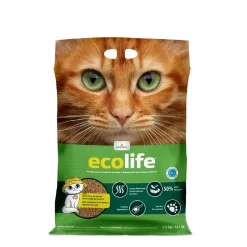 Natural plant-based clumping cat litter
