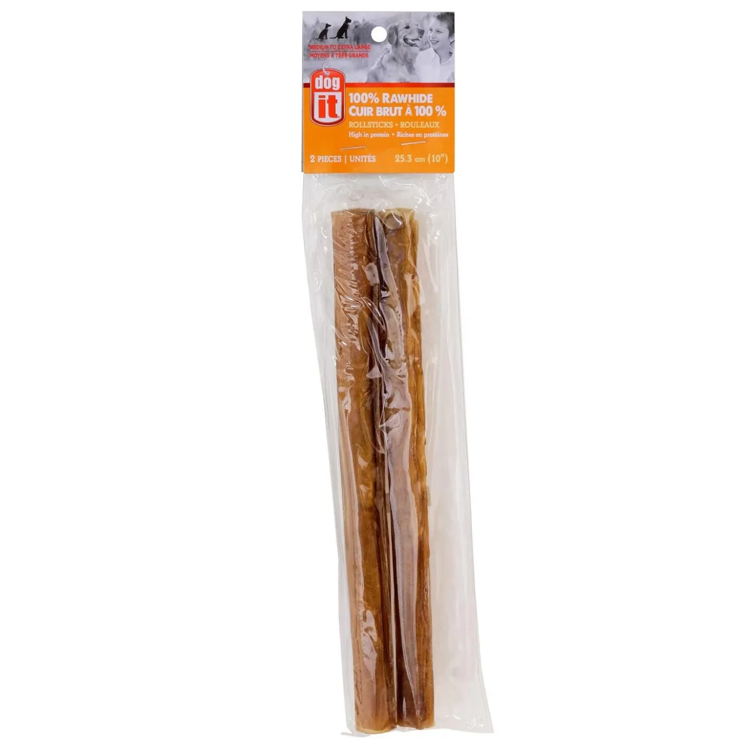 Natural Rawhide Rollstick for Dogs