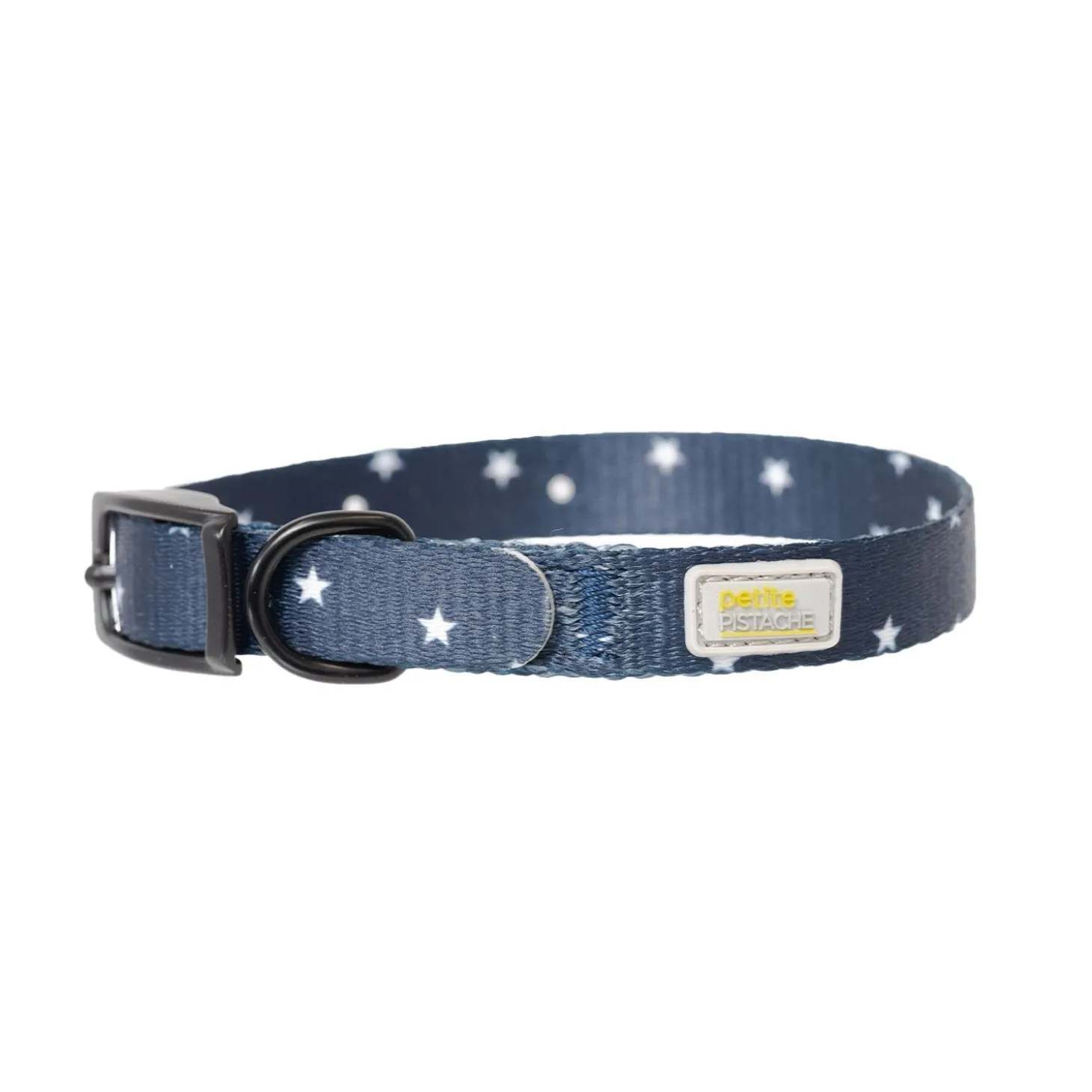Navy Collar with White Stars for Small Dogs