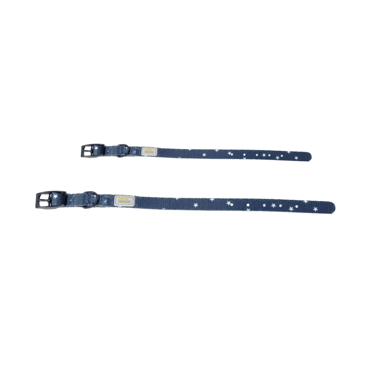 Navy Collar with White Stars for Small Dogs