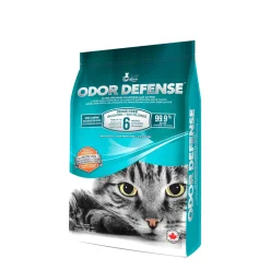 Odor Defense Unscented Clumping Cat Litter, 12 kg