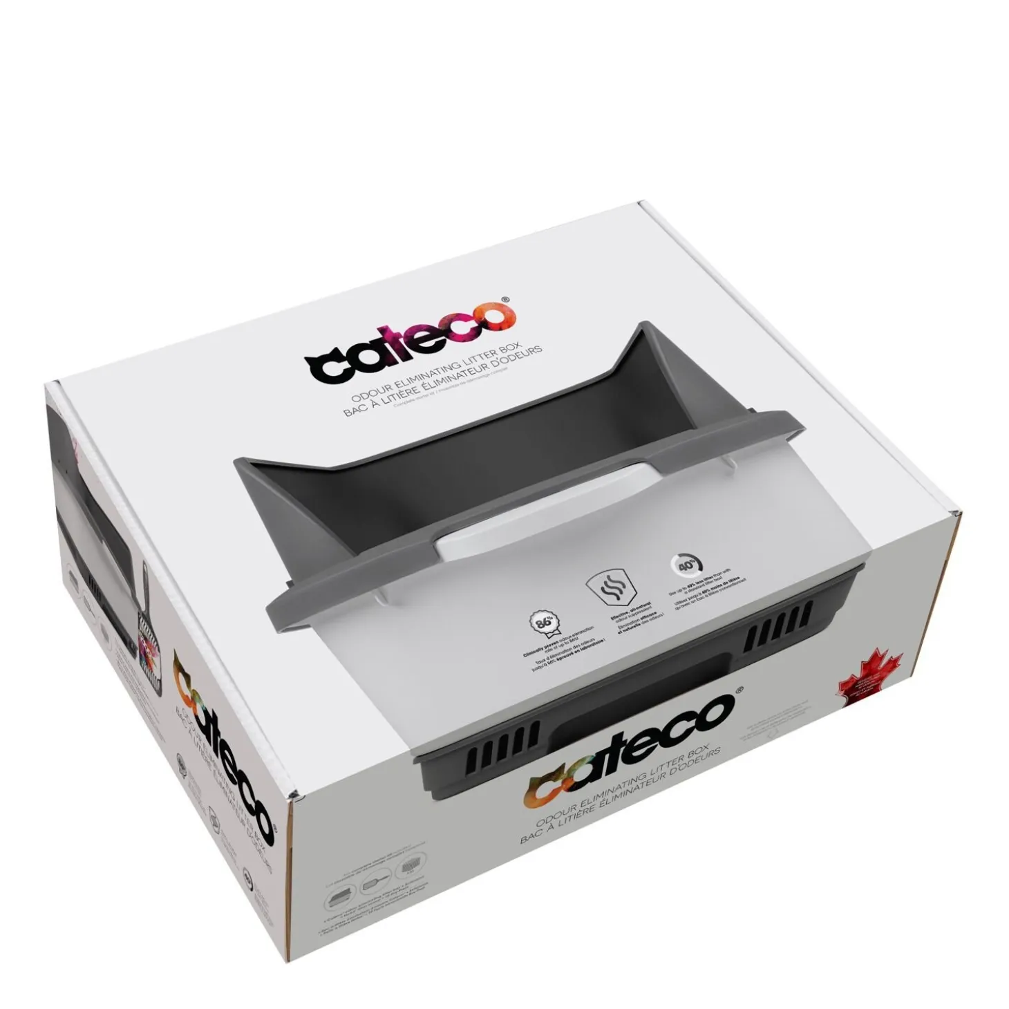 Odour Proof Litter Box, Grey Starter Kit
