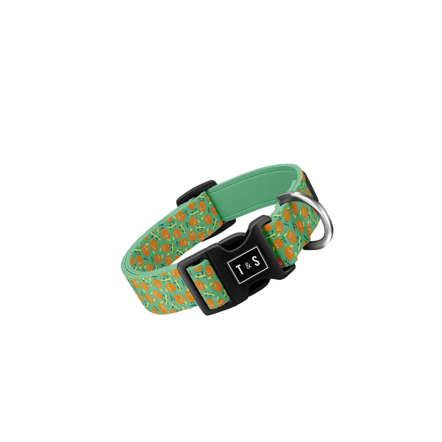 Ollie Orange Adjustable Dog Collar