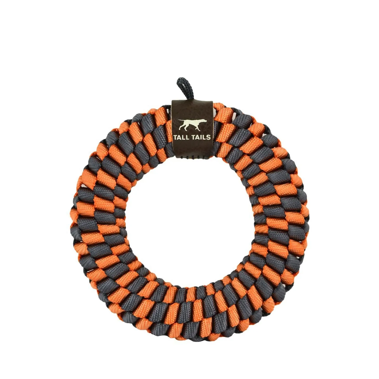 Orange Braided Ring Dog Toy