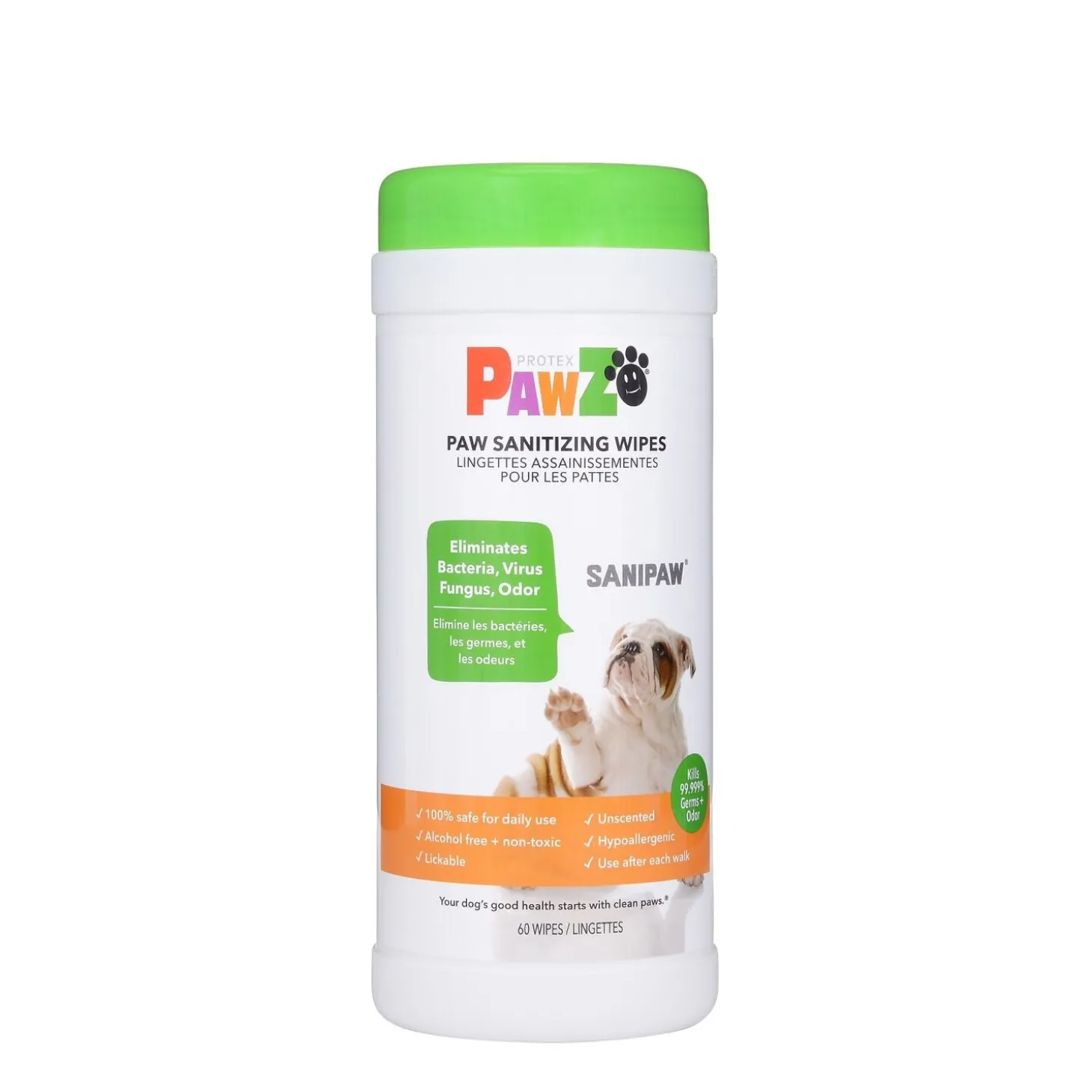 Paw sanitizing wipes