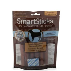 Peanut butter flavoured sticks, pack of 10