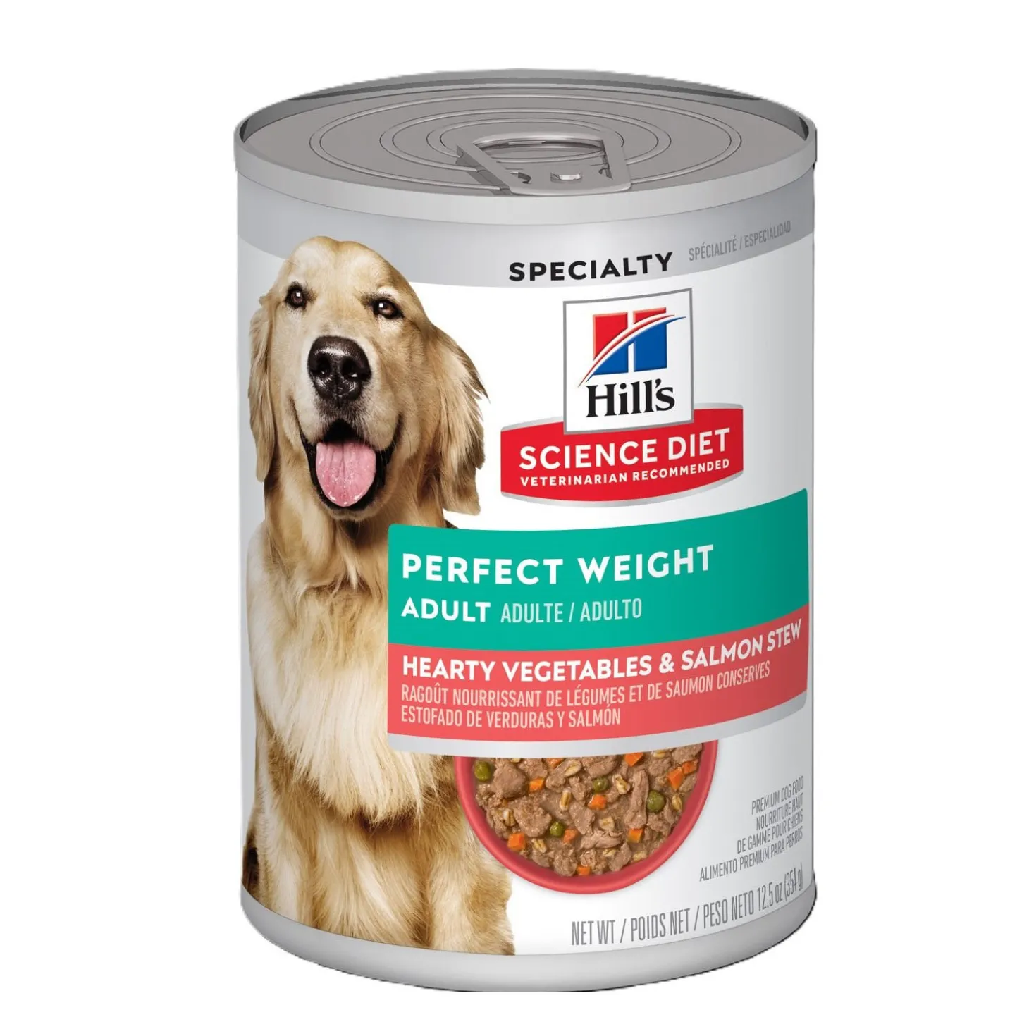 Perfect Weight Hearty Vegetables and Salmon Stew for Adult Dogs