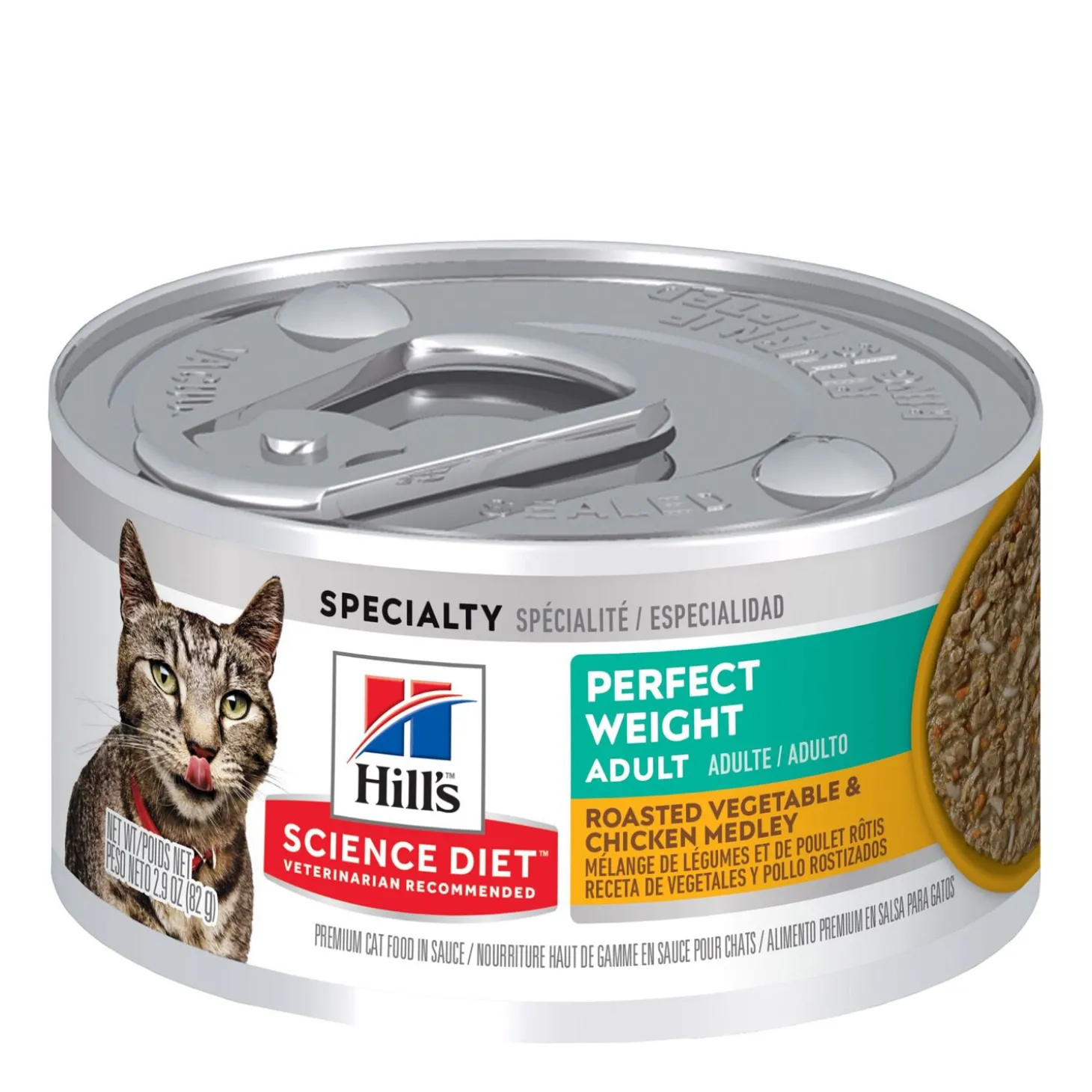 Perfect Weight Roasted Vegetable and Chicken Medley Wet Cat Food, 82 g