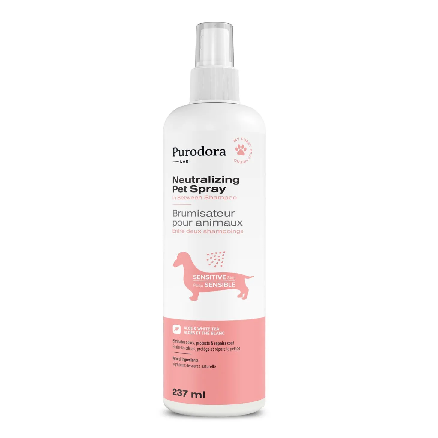 Pet odor neutralizer for sensitive skin