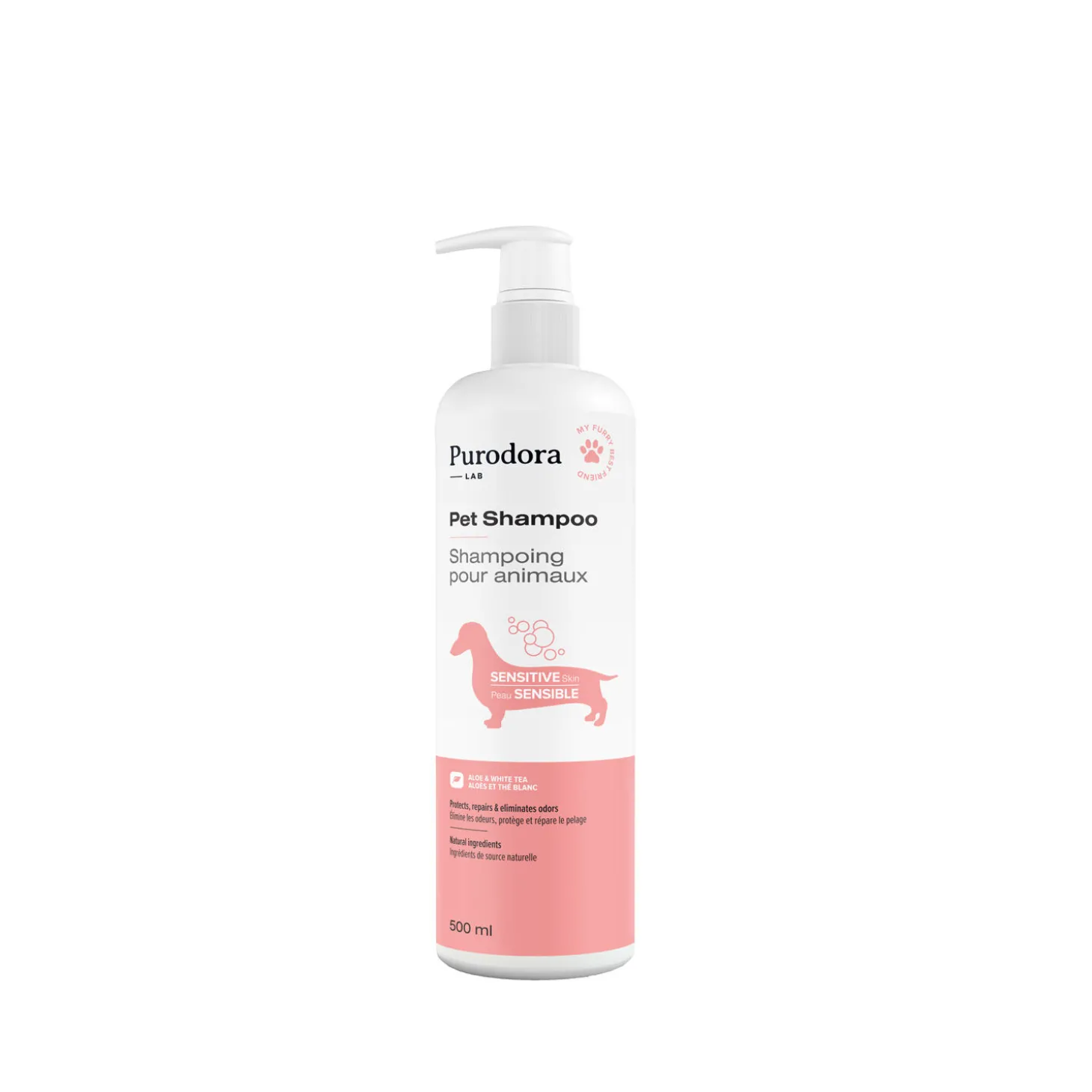 Pet shampoo for sensitive skin