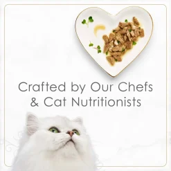 Petites wet food for cats, seared salmon and spinach