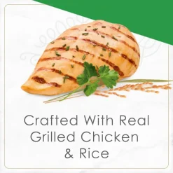 Petites wet food for cats, grilled chicken and rice