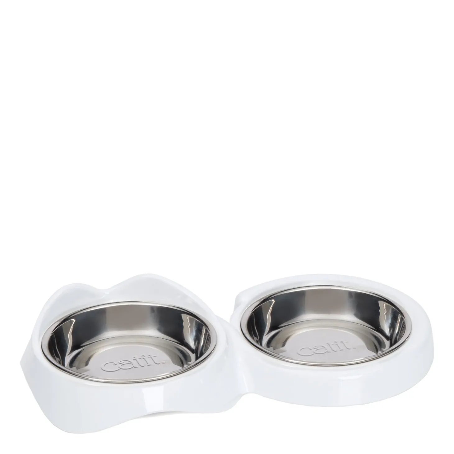 PIXI Double Bowl, White