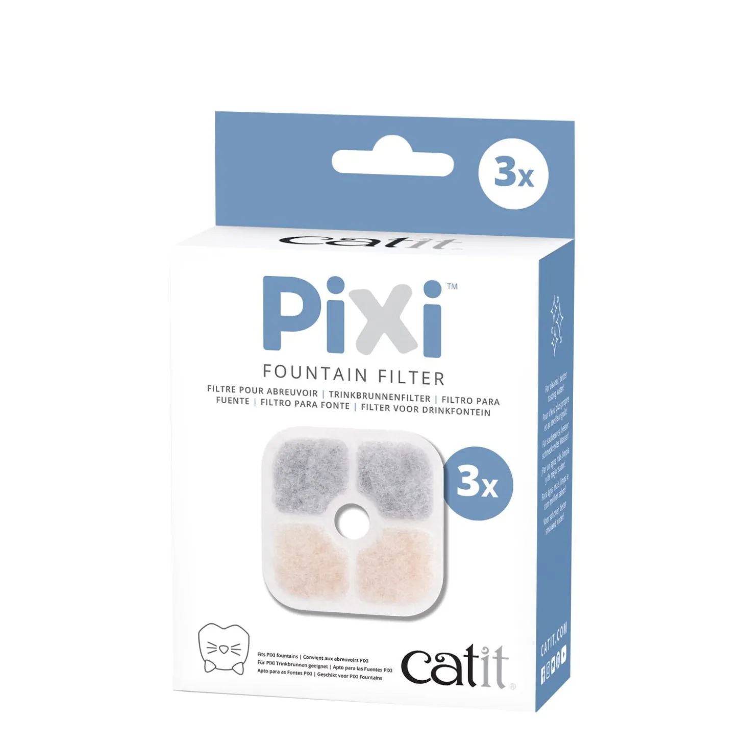 Pixi fountain filters, 3-pack