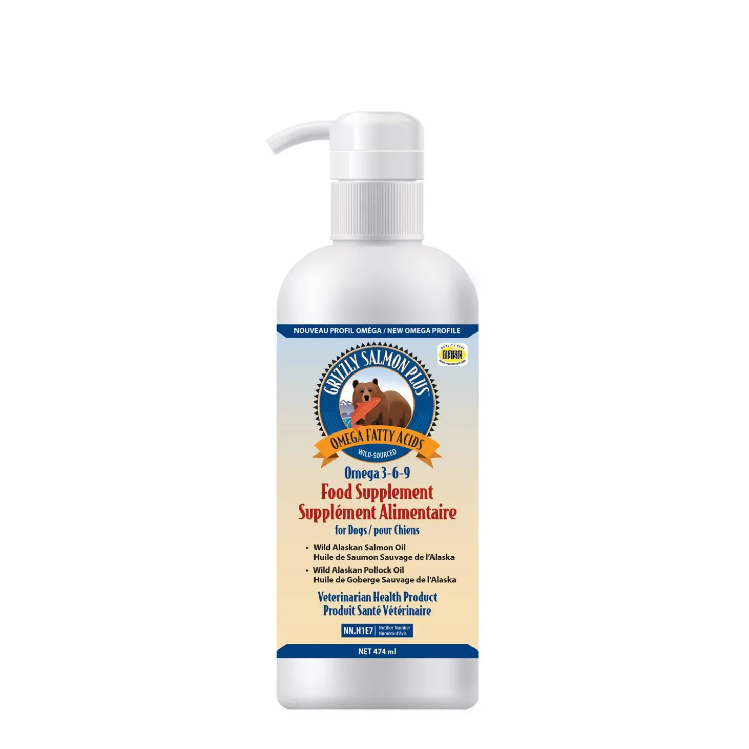 Plus salmon oil for dogs and cats, 473 ml