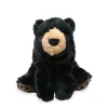 Plush bear with removable squeaker