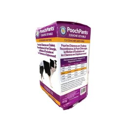 PoochPants Disposable Absorbent Diaper for Dogs, M