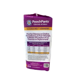 PoochPants Disposable Absorbent Diaper for Dogs, XL