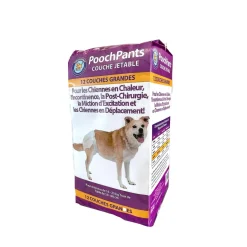 PoochPants Disposable Absorbent Diaper for Dogs, L