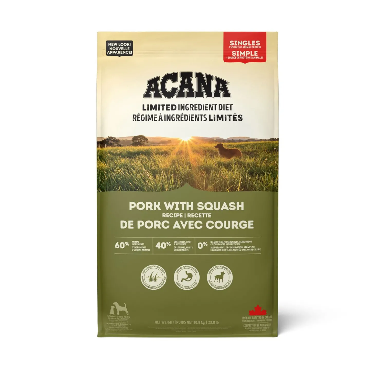 Pork & Squash Dry Dog Food Recipe, 10.8 kg