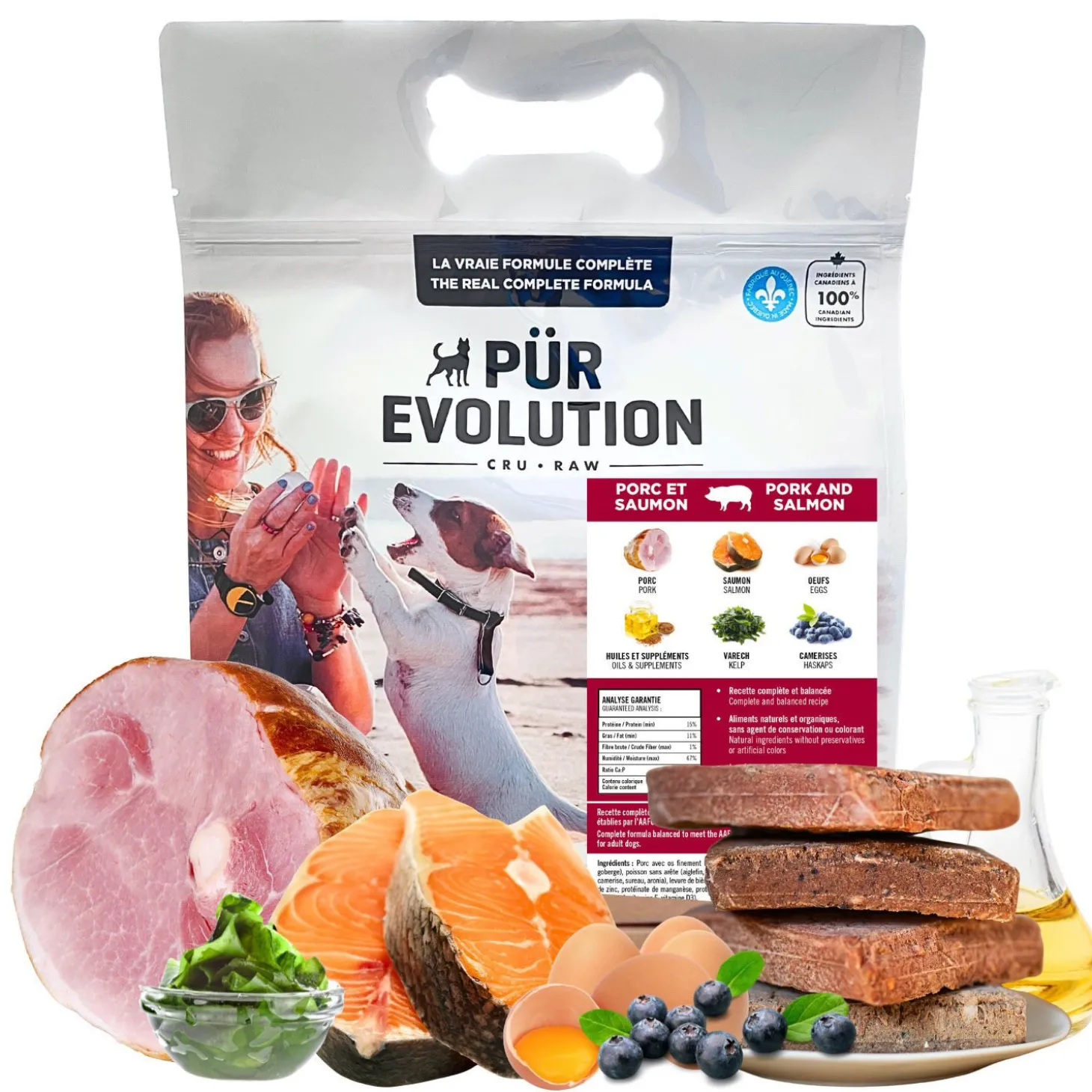 Pork and Salmon Raw Dog Food