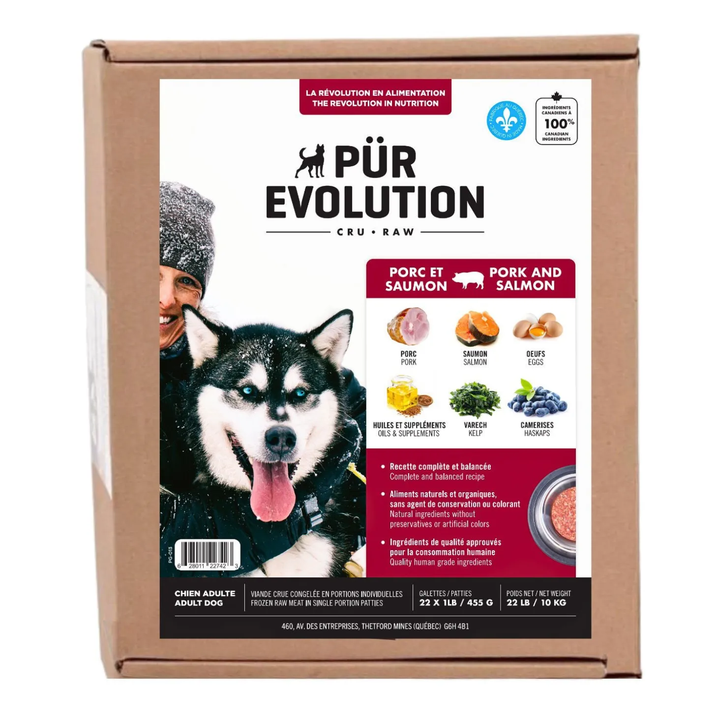 Pork and Salmon Raw Dog Food