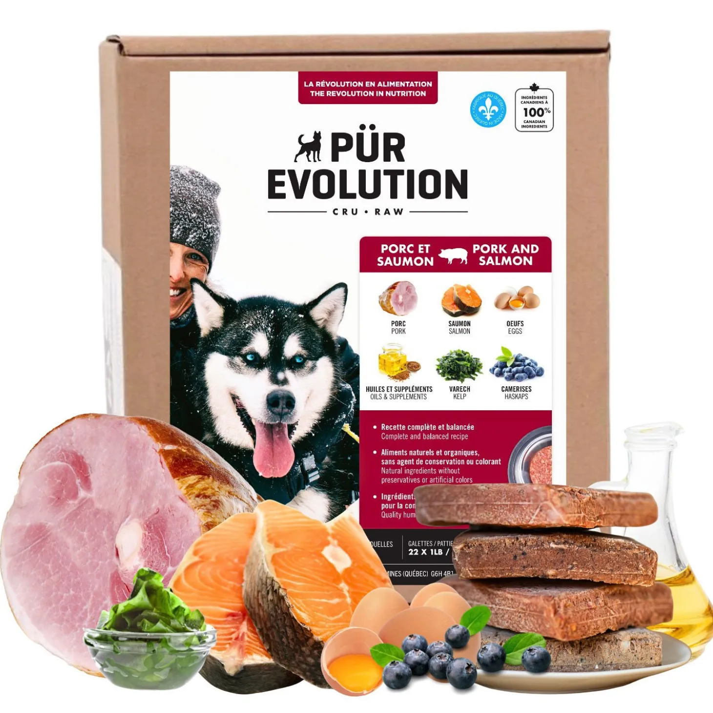 Pork and Salmon Raw Dog Food