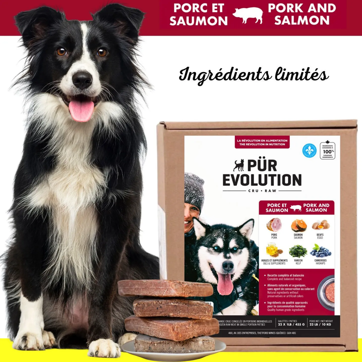 Pork and Salmon Raw Dog Food