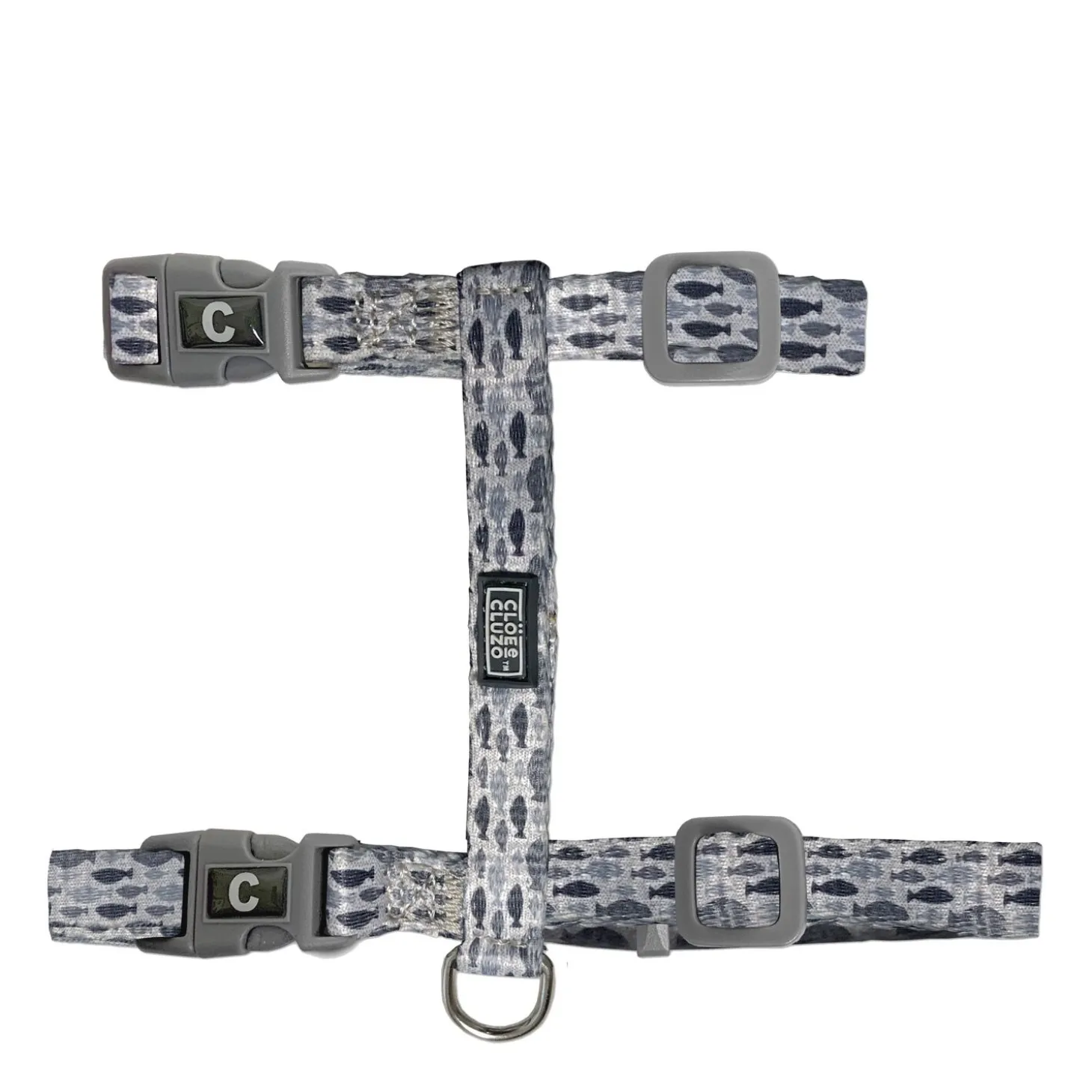 Printed Cat Harness, Fish