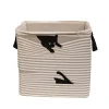 Printed Cotton Basket with Handles