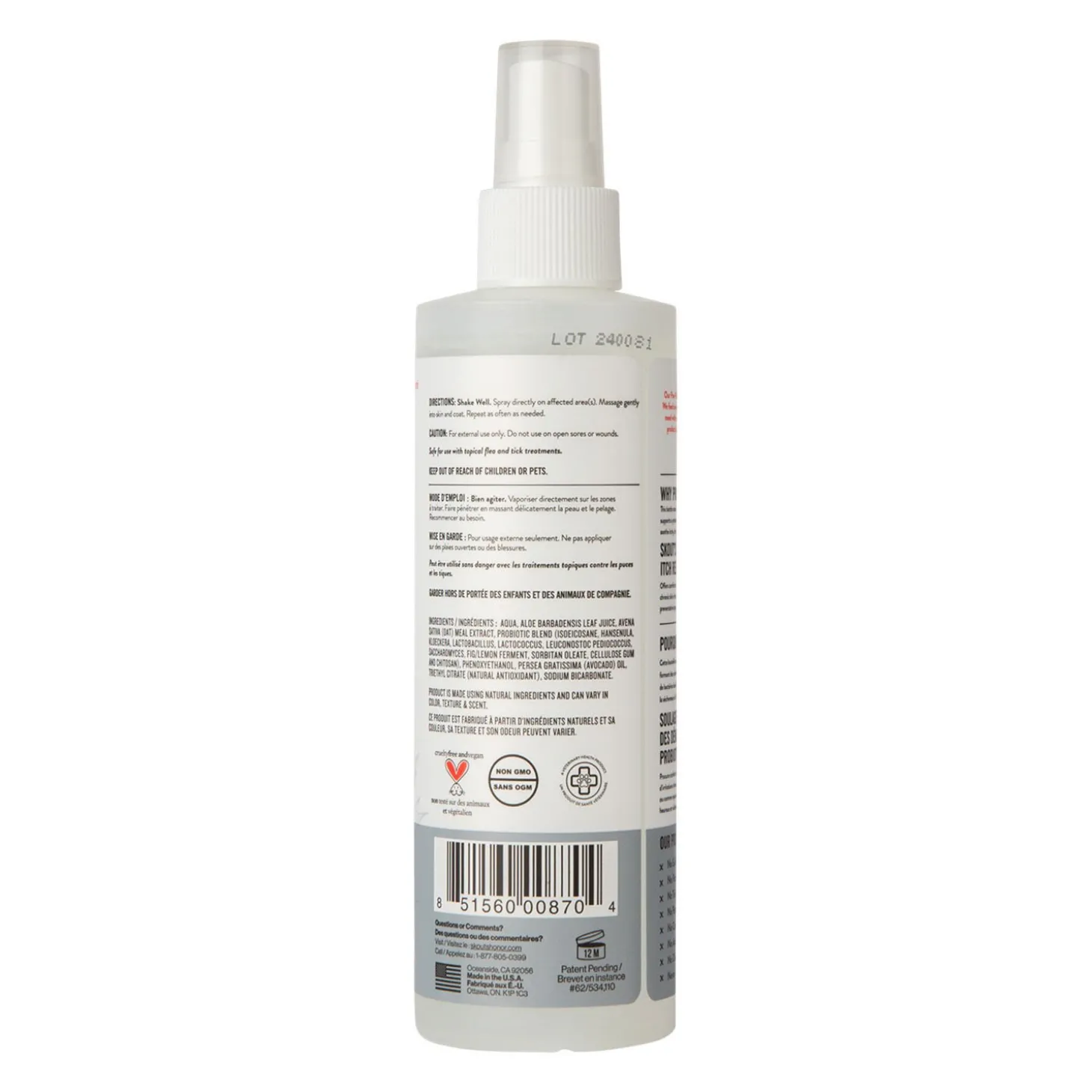 Probiotic Paw Spray, 237 ml
