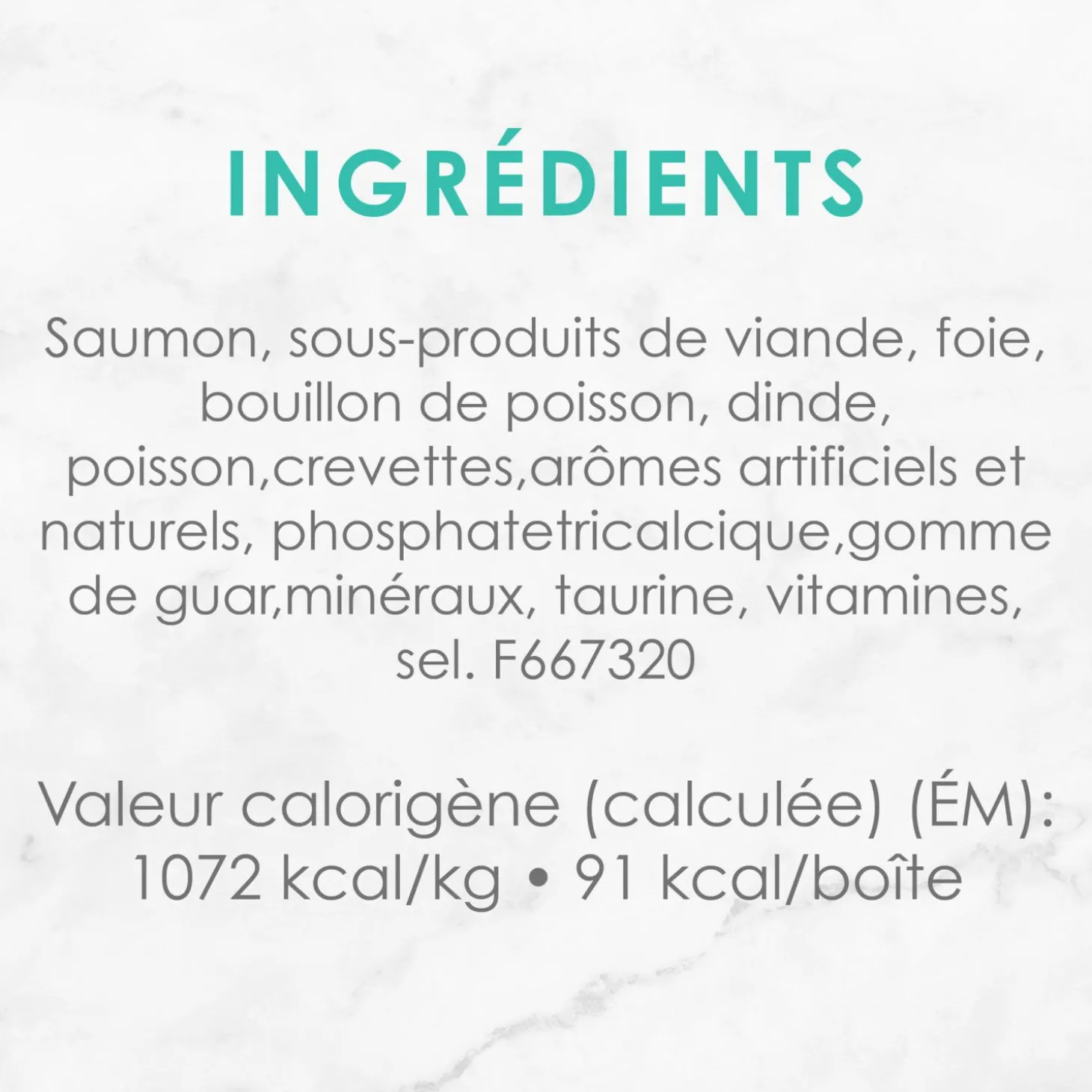 Pâté of salmon & shrimp wet food for adult cats