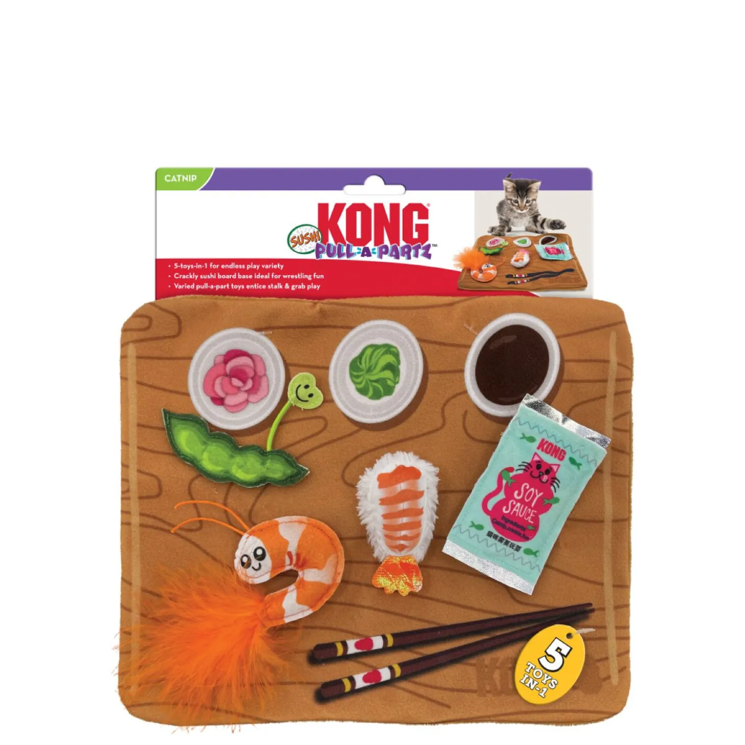 Pull-A-Partz™ Sushi Cat Toy