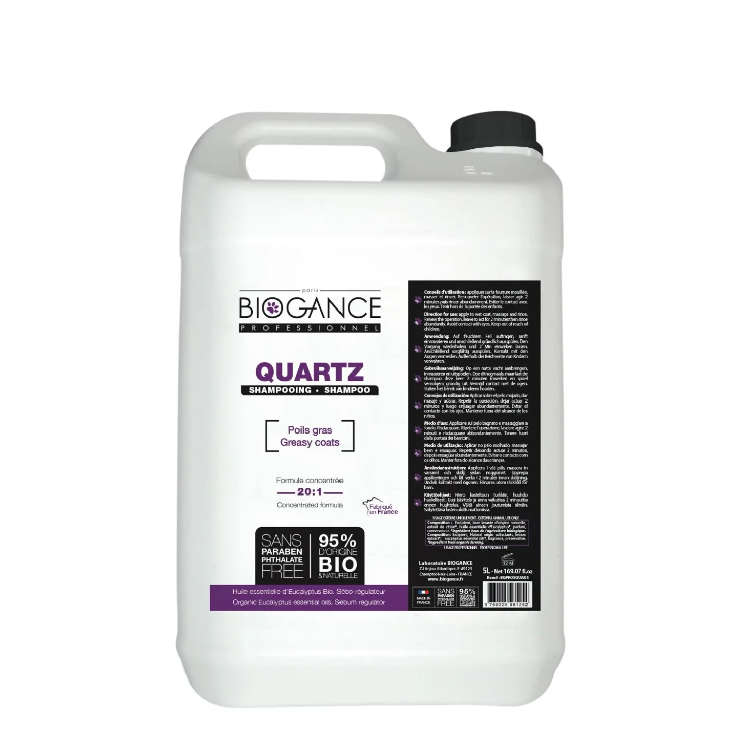 Quartz PRO Degreasing Shampoo, 5L