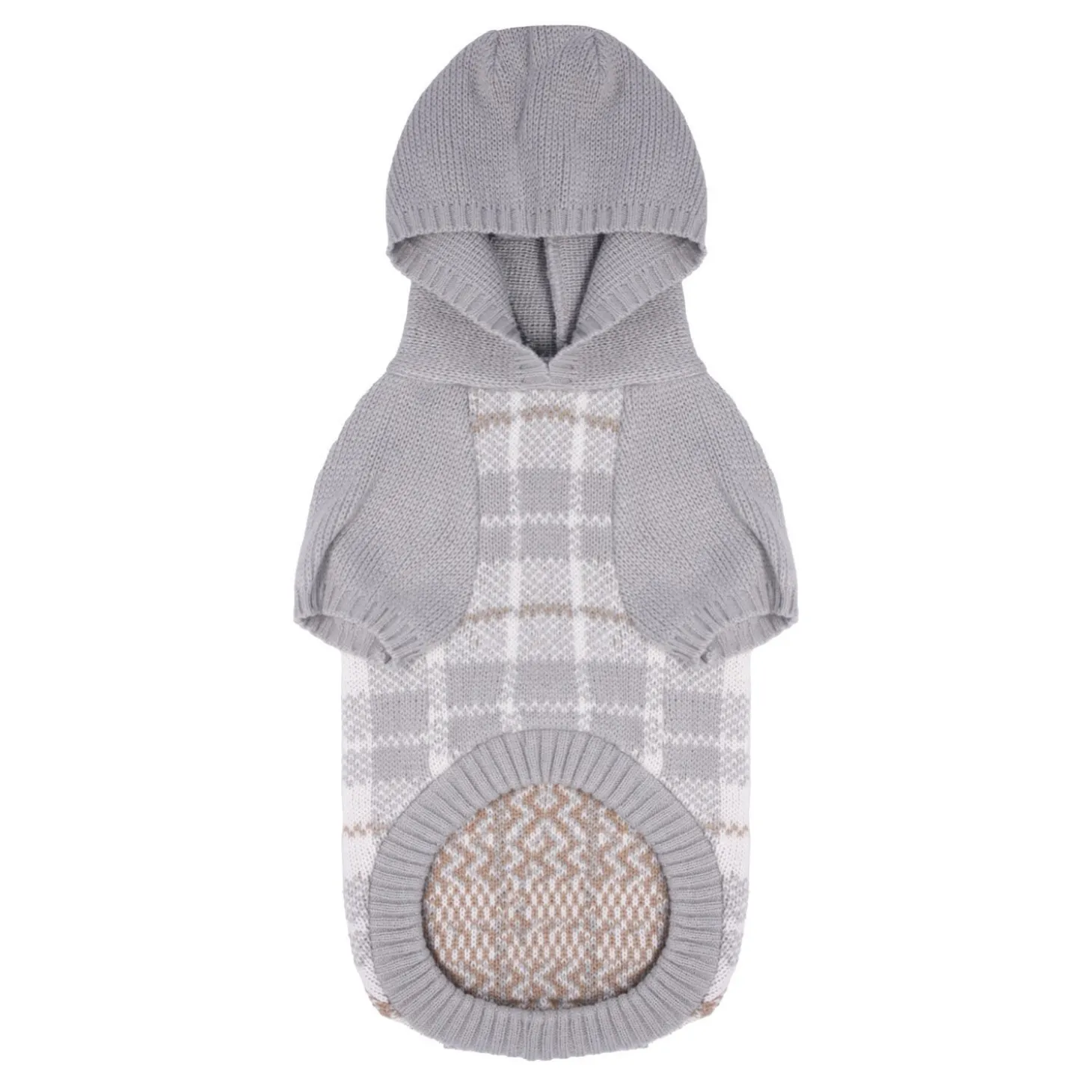 Raglan Hooded Sweater for Small Dogs