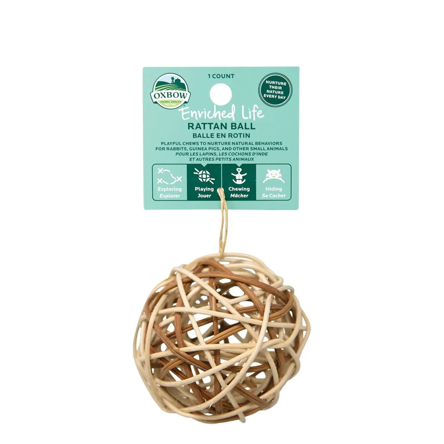 Rattan Ball for Rodents