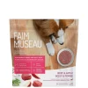 Raw dog food, beef and apple