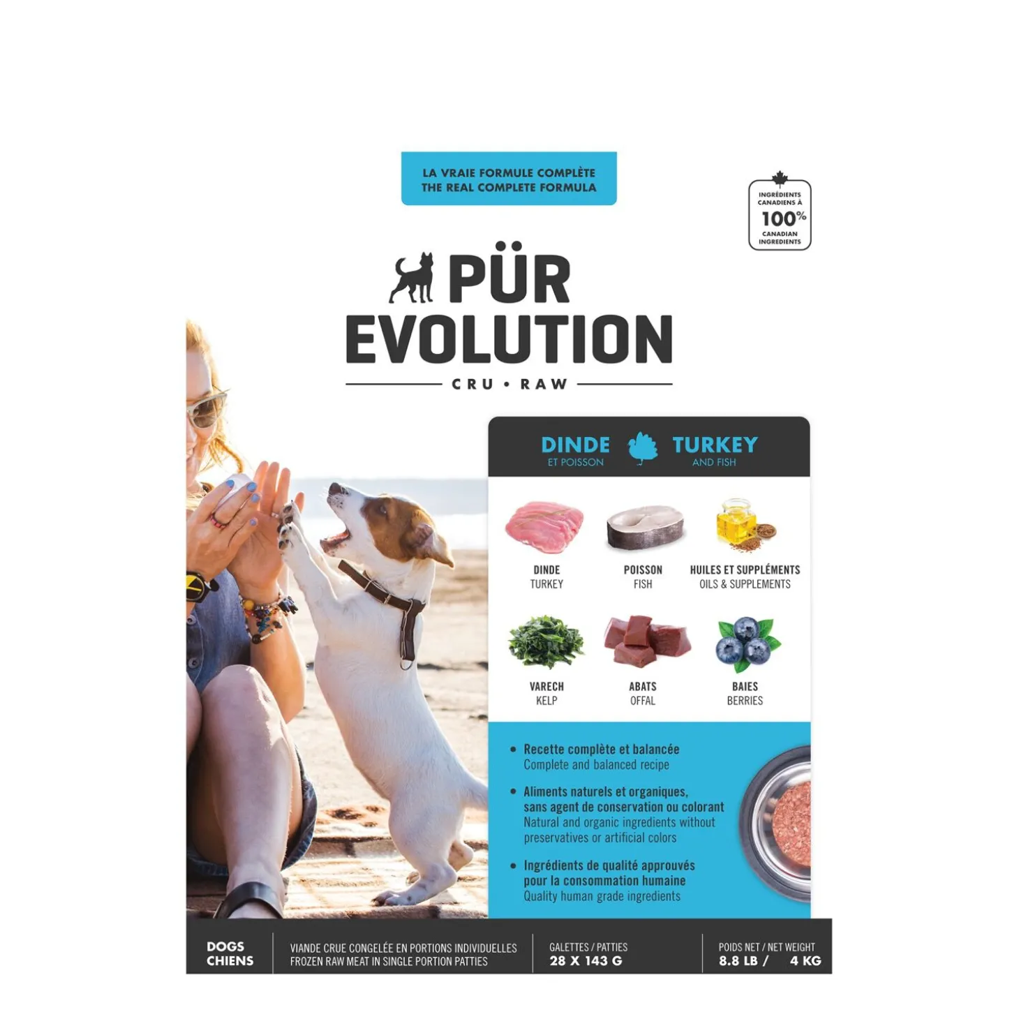 Raw Dog Food, Turkey and Fish