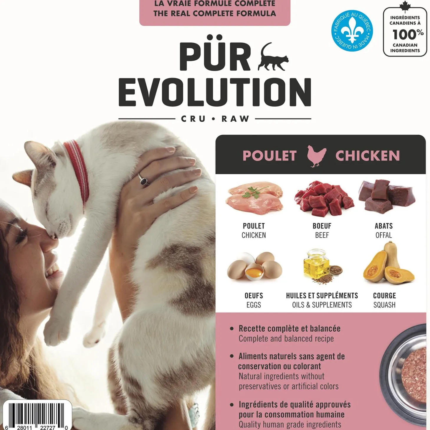 Raw Food for Cats, Chicken formula