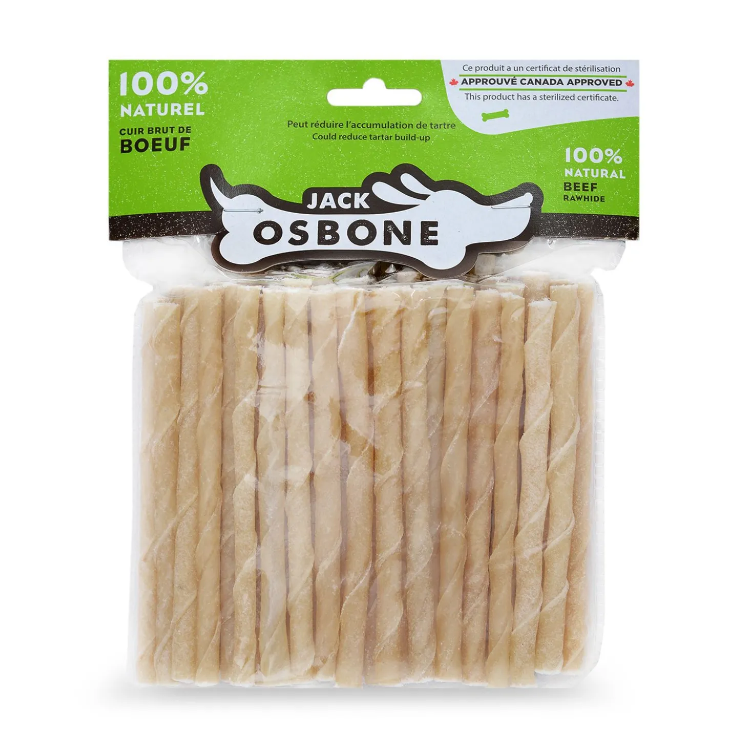 Rawhide Twisted Sticks, 435 g