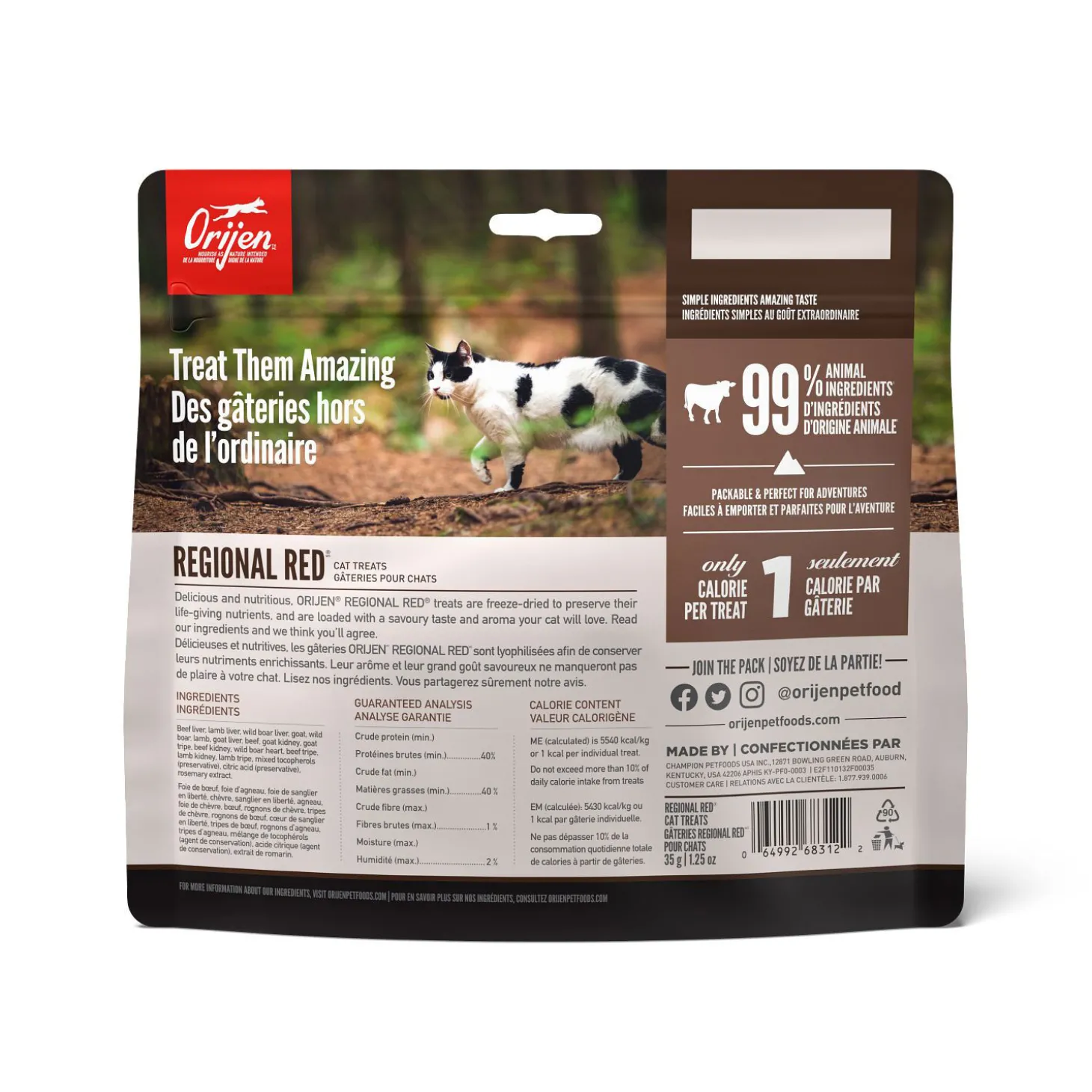 Regional Red Freeze-Dried Cat Treats, 35 g