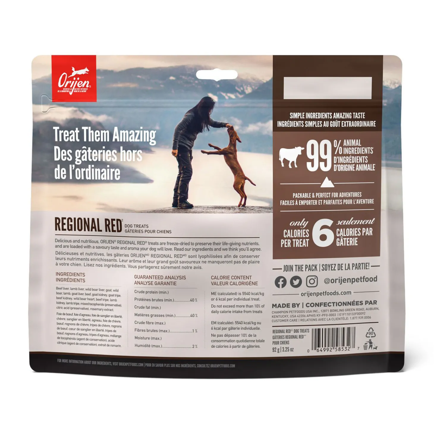 Regional Red Freeze-Dried Dog Treats, 92 g