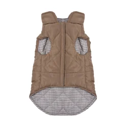 Reversible Quilted Twill Jacket for Small Dogs