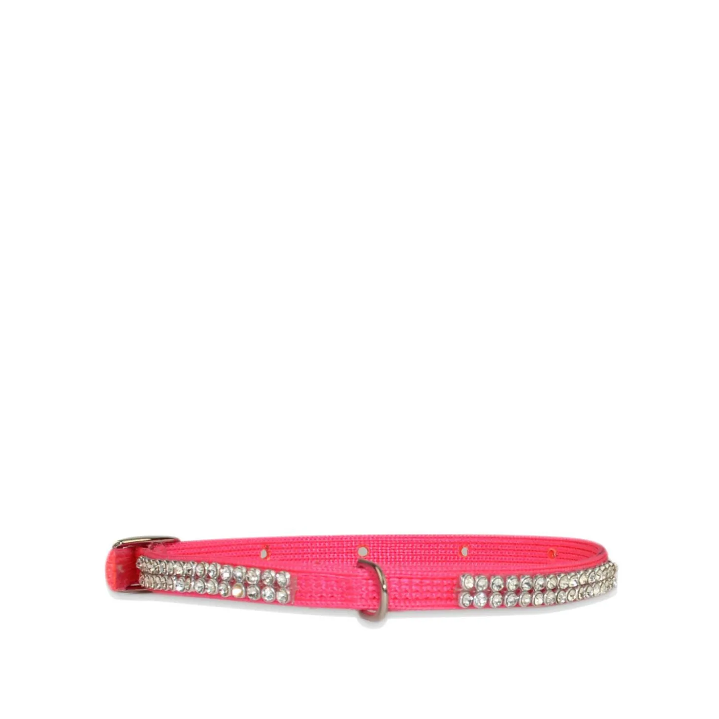 Rhinestone Collar for Tiny Dogs, pink