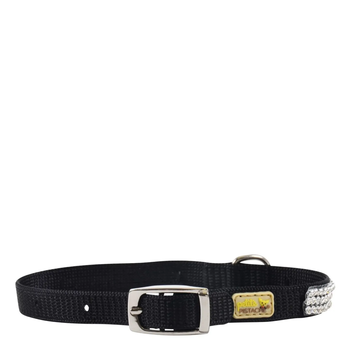 Rhinestone Collar for Tiny Dogs, black