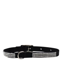 Rhinestone Collar for Tiny Dogs, black