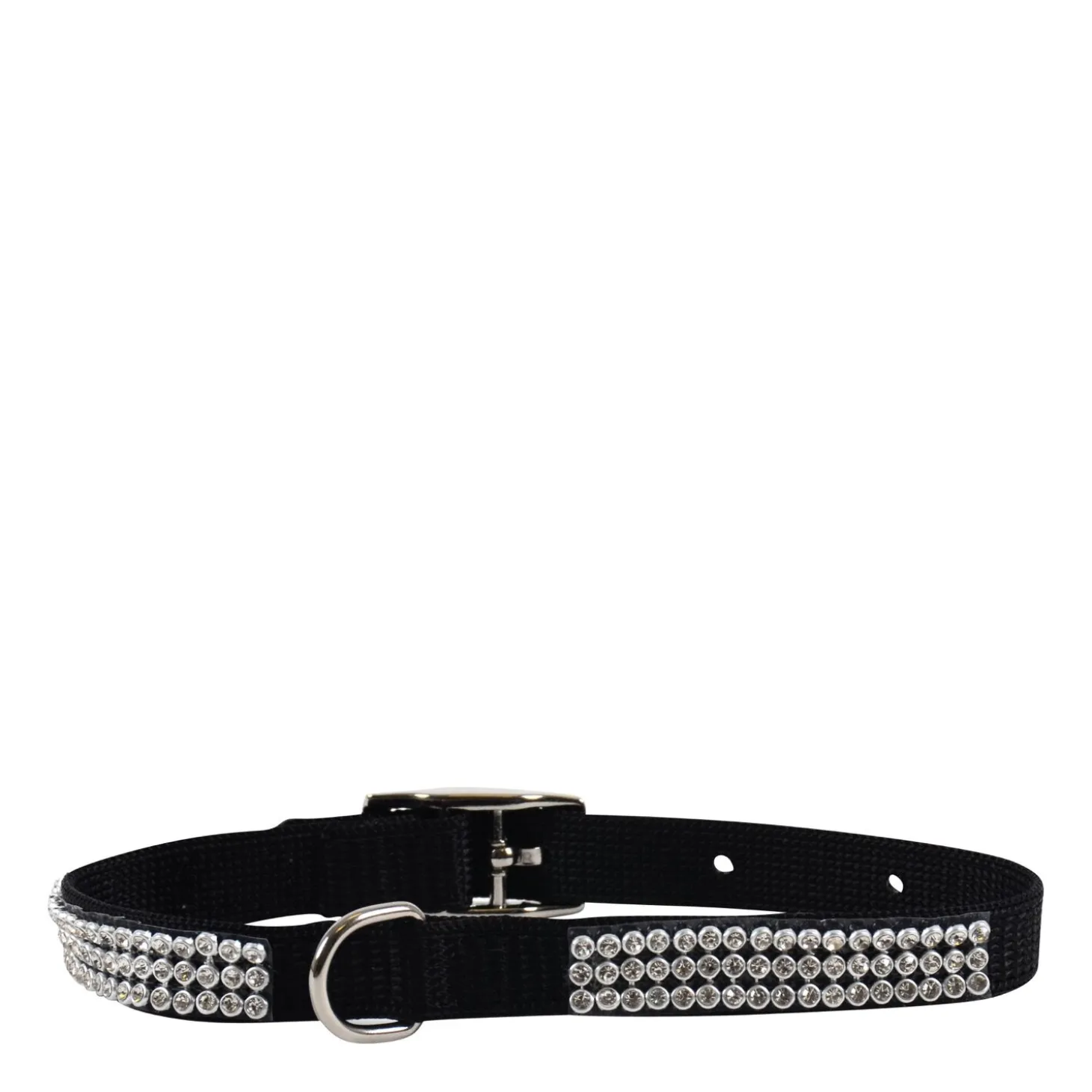 Rhinestone Collar for Tiny Dogs, black