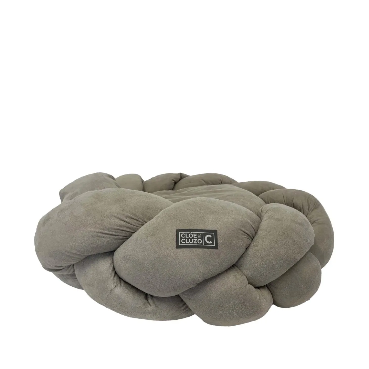 Round Braided Suede Bed for Pets